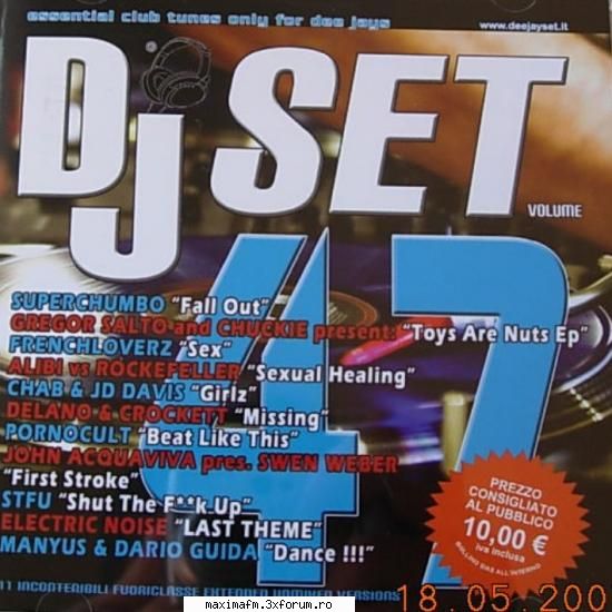 dj set volume salto and are system vs vocal and jd and club like this(porno funk acquaviva pres.swen