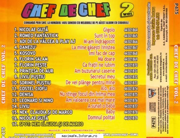 Chef De Chef vol.2 2007 - DjYES - Manele/Gipsy music/Musica gitana