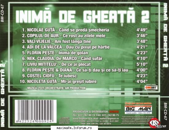 Inima de gheata Vol.2 (Full Album) - MAX-DJ - Manele/Gipsy music/Musica gitana